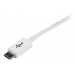 1m White Micro USB Cable - A to Micro B - Startech