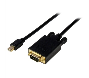 Câble USB 6 ft Mini DisplayPort to VGA Adapter Converter Cable mDP to VGA 1920x1200 Black - Startech