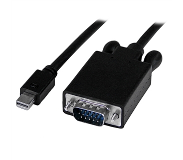 Câble USB 3 ft Mini DisplayPort to VGA Adapter Converter Cable mDP to VGA 1920x1200 Black - Startech
