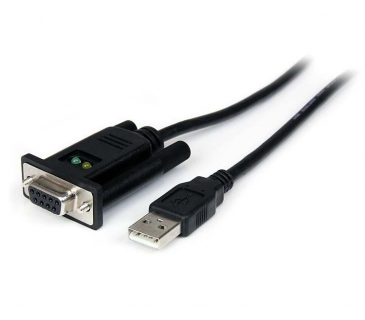 Câble USB 1 Port USB to Null Modem RS232 DB9 Serial DCE Adapter Cable with FTDI - Startech