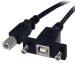 3 ft Panel Mount USB Cable B to B - F/M - Startech