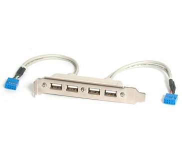 Câble USB 4 Port USB A Female Slot Plate Adapter - Startech