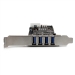 4 Port Dual Bus PCIe SuperSpeed USB 3.0 Adapter Card with LP - Startech