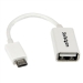 5in White Micro USB to USB OTG Host Adapter MF - Micro USB Male to USB A Female On-The-Go Host Cable Adapter - White - Startech