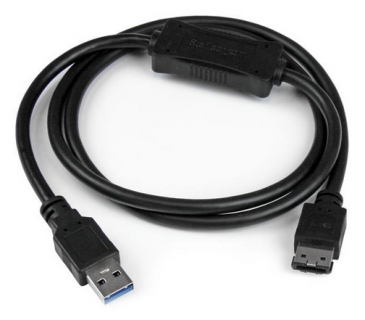 Câble USB USB 3.0 to eSATA HDD / SSD / ODD Adapter Cable - 3ft eSATA Hard Drive to USB 3.0 Adapter Cable - Connect your eSATA drive to a USB 3.0-enabled Computer System - SATA 6Gbps - Startech