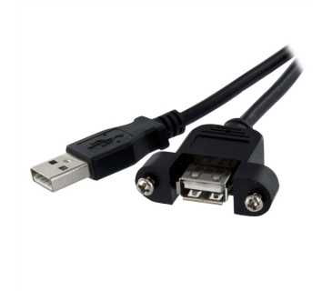 Câble USB 1 ft / 30cmPanel Mount USB Cable A to A - F/M - Startech