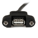 1 ft / 30cmPanel Mount USB Cable A to A - F/M - Startech