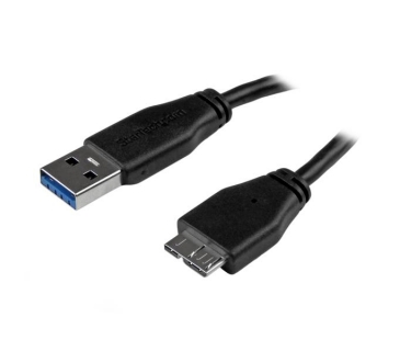 Câble USB 15cm 6in Short Slim SuperSpeed USB 3.0 A to Micro B Cable M/M - Thin USB 3.0 Micro B Cable - Short USB 3.0 Cable - 6 inch - Startech