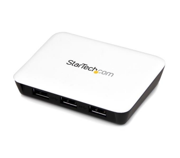 Câble USB USB 3.0 to Gigabit Ethernet NIC Network Adapter with 3 Port Hub - White - Startech