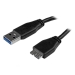 0.5m 20in Slim SuperSpeed USB 3.0 A to Micro B Cable - MM - Thin USB 3.0 Micro B Cable - 1x USB 3 A M 1x USB 3 Micro B M - Startech