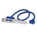 2 Port USB 3.0 A Female Slot Plate Adapter - USB 3.0 motherboard Adapter - USB 3 plate - USB 3.0 header Adapter - Startech