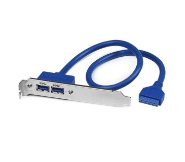 Câble USB 2 Port USB 3.0 A Female Slot Plate Adapter - USB 3.0 motherboard Adapter - USB 3 plate - USB 3.0 header Adapter - Startech