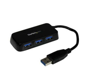 HUB Adapter USB / A / C Multi Portable 4 Port SuperSpeed Mini USB 3.0 Hub - Black - Startech