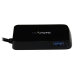 Portable 4 Port SuperSpeed Mini USB 3.0 Hub - Black - Startech