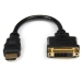 Startech 8in HDMI to DVI-D Video Cable Adapter - HDMI Male to DVI Female - Startech