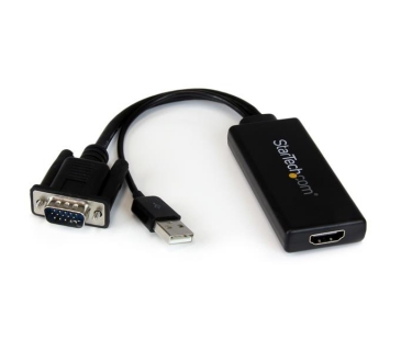 Adaptateur Ecran Startech VGA to HDMI Adapter with USB Audio Power Portable VGA to HDMI Converter 1080p - Startech