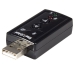 VIRTUAL 7.1 USB STEREO AUDIO AD EXTERNAL SOUND CARD UK - Startech