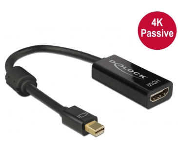 Adaptateur Ecran Delock Displayport Adaptermini DP - HDMI 4K Passiv - Delock