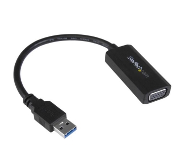 Câble USB USB 3.0 to VGA video adapter - on-board drivers for hassle-free installation without an Internet connection or CD-ROM drive - USB powered - External USB video card - 1920x1200 - Startech