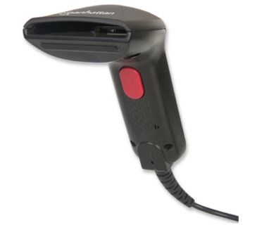 Code barre Manhattan Barcodescanner Manhattan Kontakt CCD USB 60mm Black