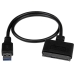 USB 3.1 Gen 2 (10Gbps) Adapter Cable for 2.5in SATA SSD/HDD Drives - Supports SATA III (6 Gbps) - USB Powered Cable-style Adapter - UASP support - Backward compatible - Startech