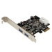 2 Port PCI Express PCIe SuperSpeed USB 3.0 Card Adapter with UASP LP4 Power - Startech