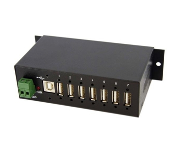 HUB Adapter USB / A / C Multi MOUNTABLE RUGGED INDUSTRIAL 7 PORT USB HUB UK - Startech