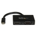 Startech Travel A/V adapter 2-in-1 Mini DisplayPort to HDMI or VGA converter - mDP to HDMI or VGA adapter with compact lightweight for maximum portability - 1920x1200 or 1080p - Startech
