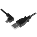 Micro-USB Charge-and-Sync Cable M/M - Left-Angle Micro-USB - 30/24 AWG - 1 m (3 ft.) - Startech