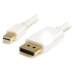 2 m White Mini DisplayPort to DisplayPort Adapter Cable - M/M - Startech