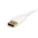 2 m White Mini DisplayPort to DisplayPort Adapter Cable - M/M - Startech