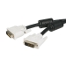 1m DVI-D Dual Link Cable - Male to Male DVI-D Digital Video Monitor Cable - 25 pin DVI-D Cable M/M Black 1 Meter - 2560x1600 - Startech