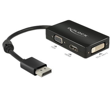 Adaptateur Ecran Delock DeLOCK Adap.DislpypVGA/HDMI/DVI bk - Delock