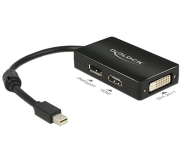 Adaptateur Ecran Delock DeLOCK Adap.Mini DislpypDP/HDMI/DVI bk - Delock