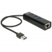 USB-Hub3-Port USB3.0, +1x Gigabit LAN - Delock