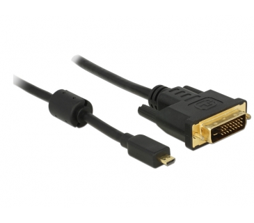 Câble Ecran HDMI KabelHDMI micro D - DVI(24+1) St/St 2.00m - Delock