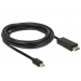 Displayport Kabelmini DP - HDMI St/St 1.00m Black - Delock